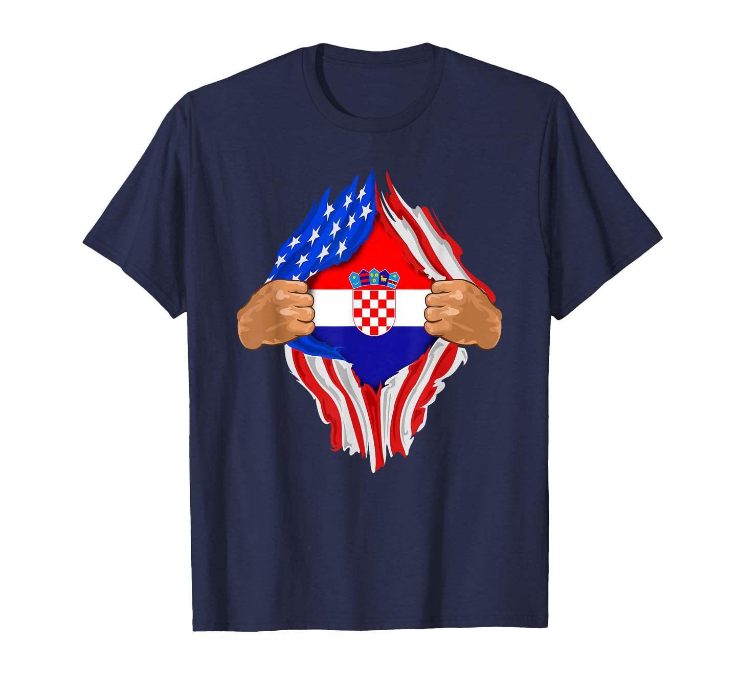 Croatian Blood Inside Me T-Shirt | Croatia Flag Gift T-Shirt