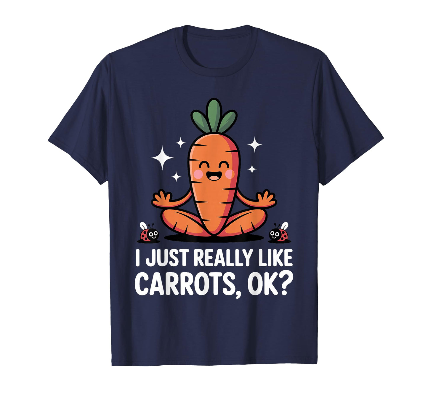 Cute Carrot Art for Men Women Kids Vegetarian Carrot Lover T-Shirt