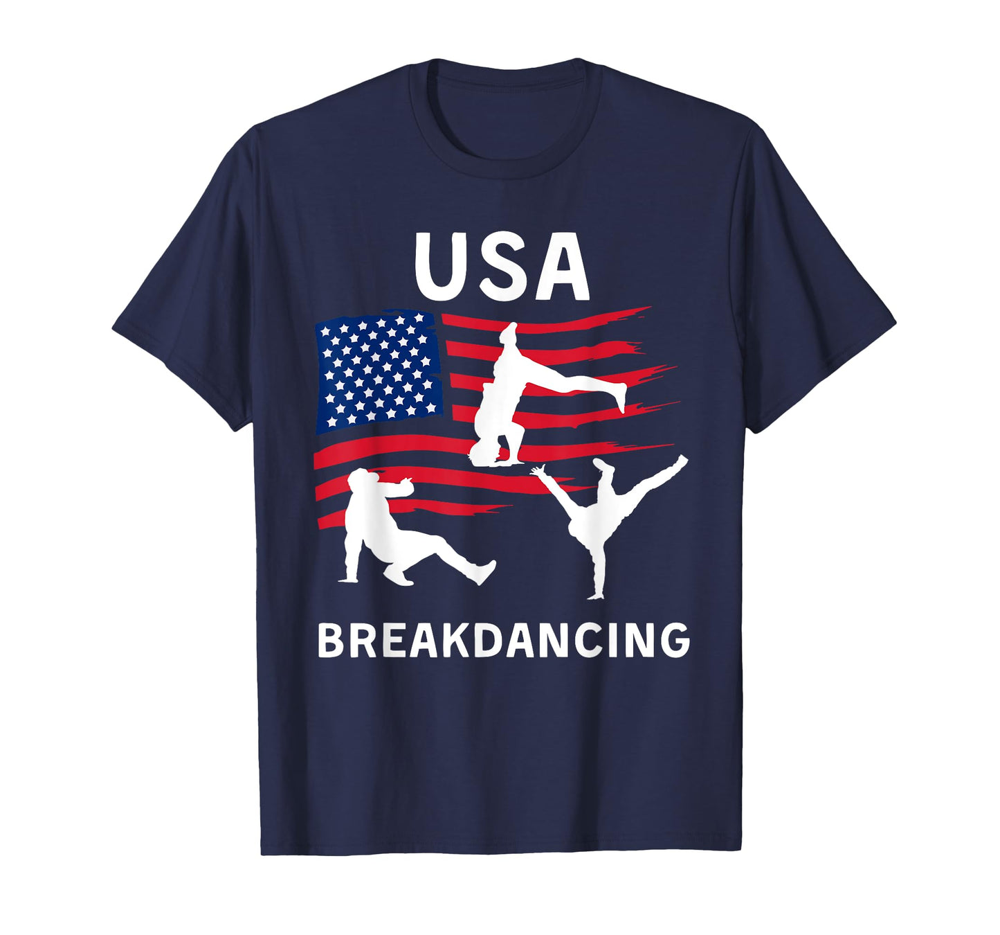 USA Breakdancing - Breakdancing USA Flag T-Shirt
