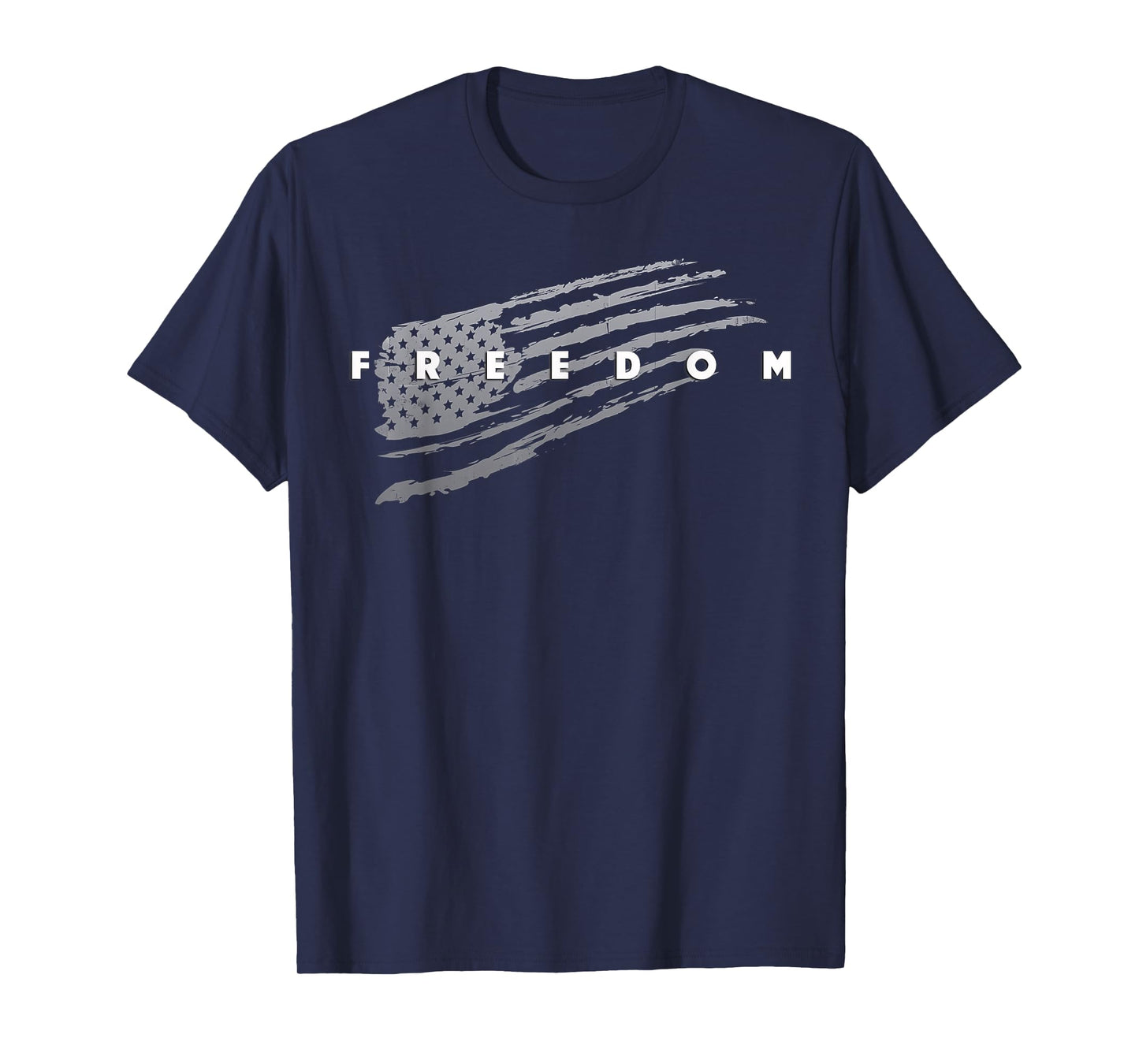 Distressed American Flag Patriotic Pride Freedom T-Shirt