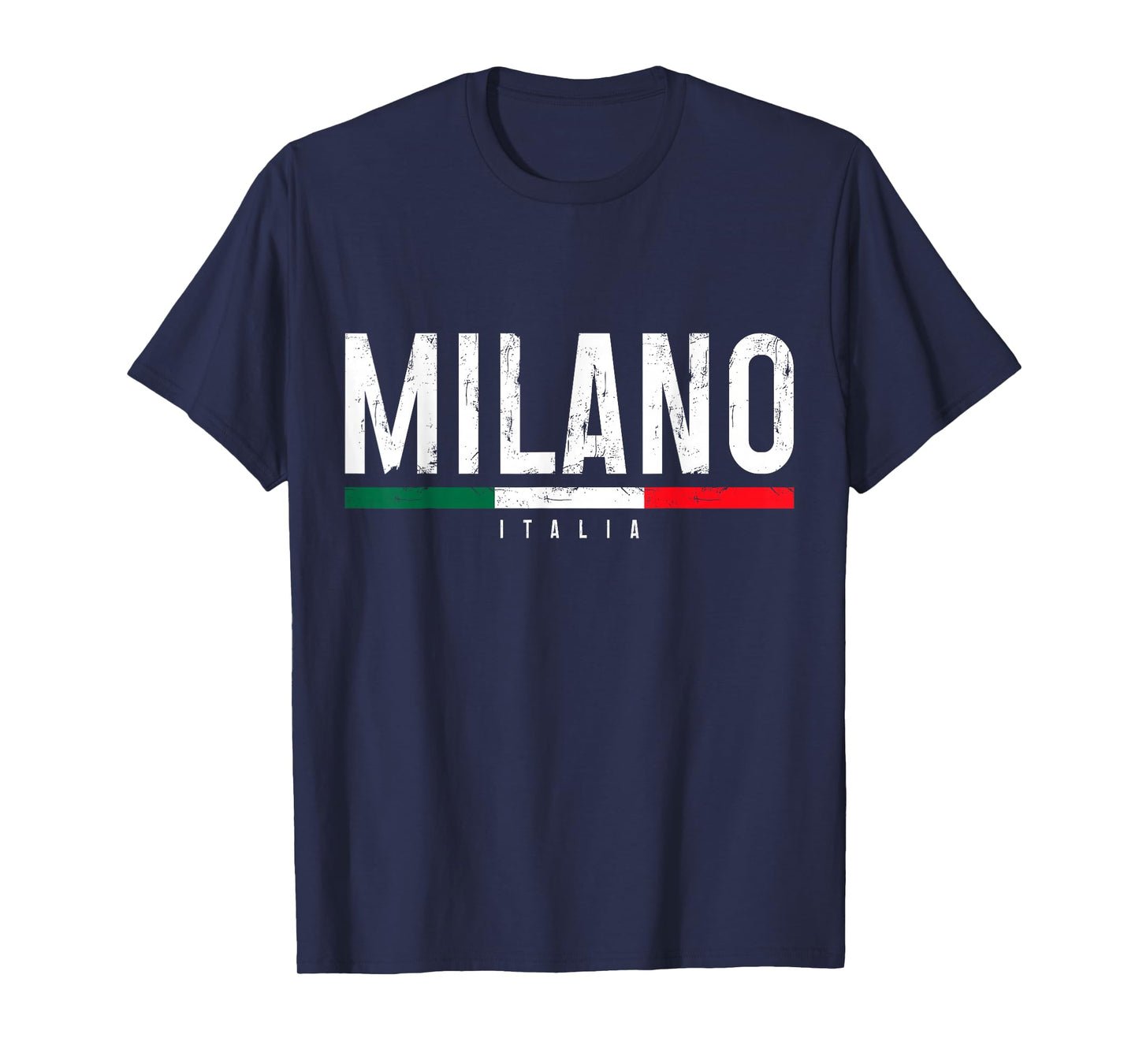 Milano Italia Italian Flag Vintage Italy Souvenir T-Shirt