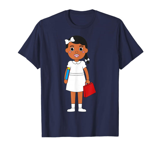 Goes to School Brave Girl Black History Month African Women T-Shirt