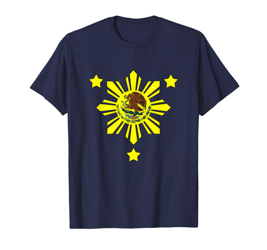 Philippines Mexico Filipino Mexipino Mexican Mixed Flag Day T-Shirt