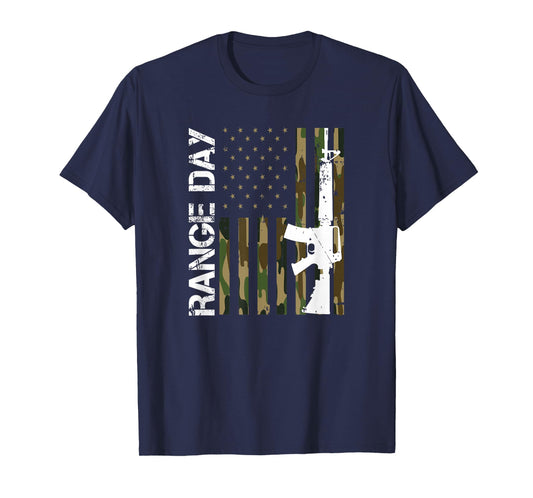 Range Day American Flag Patriotic Shooting Range T-Shirt