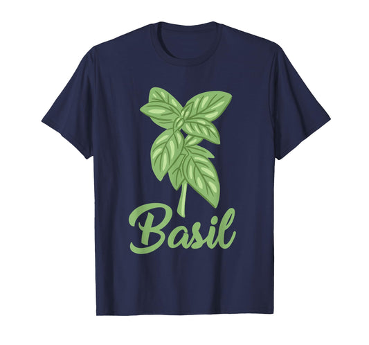 Basil Apparel Gardening Herbs Lover Basil Leaf T-Shirt