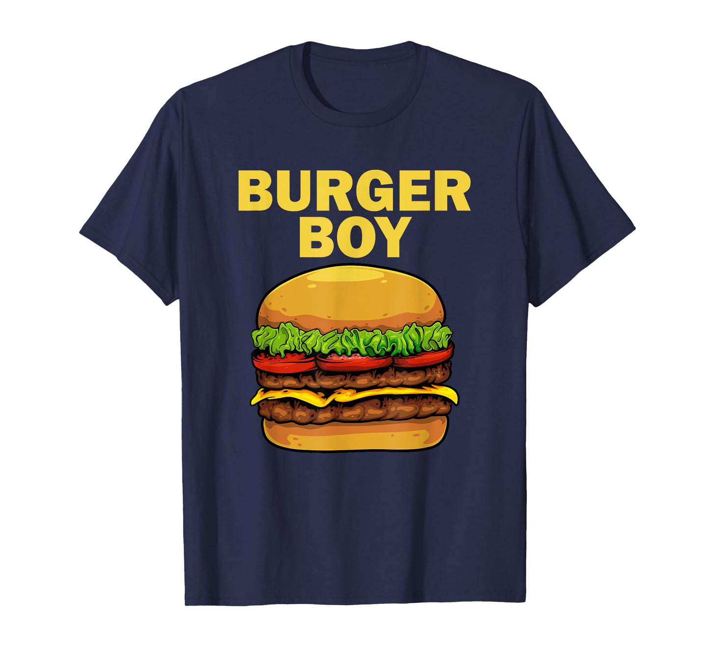 Cool Burger Art For Boys Men Hamburger Cheeseburger Lovers T-Shirt