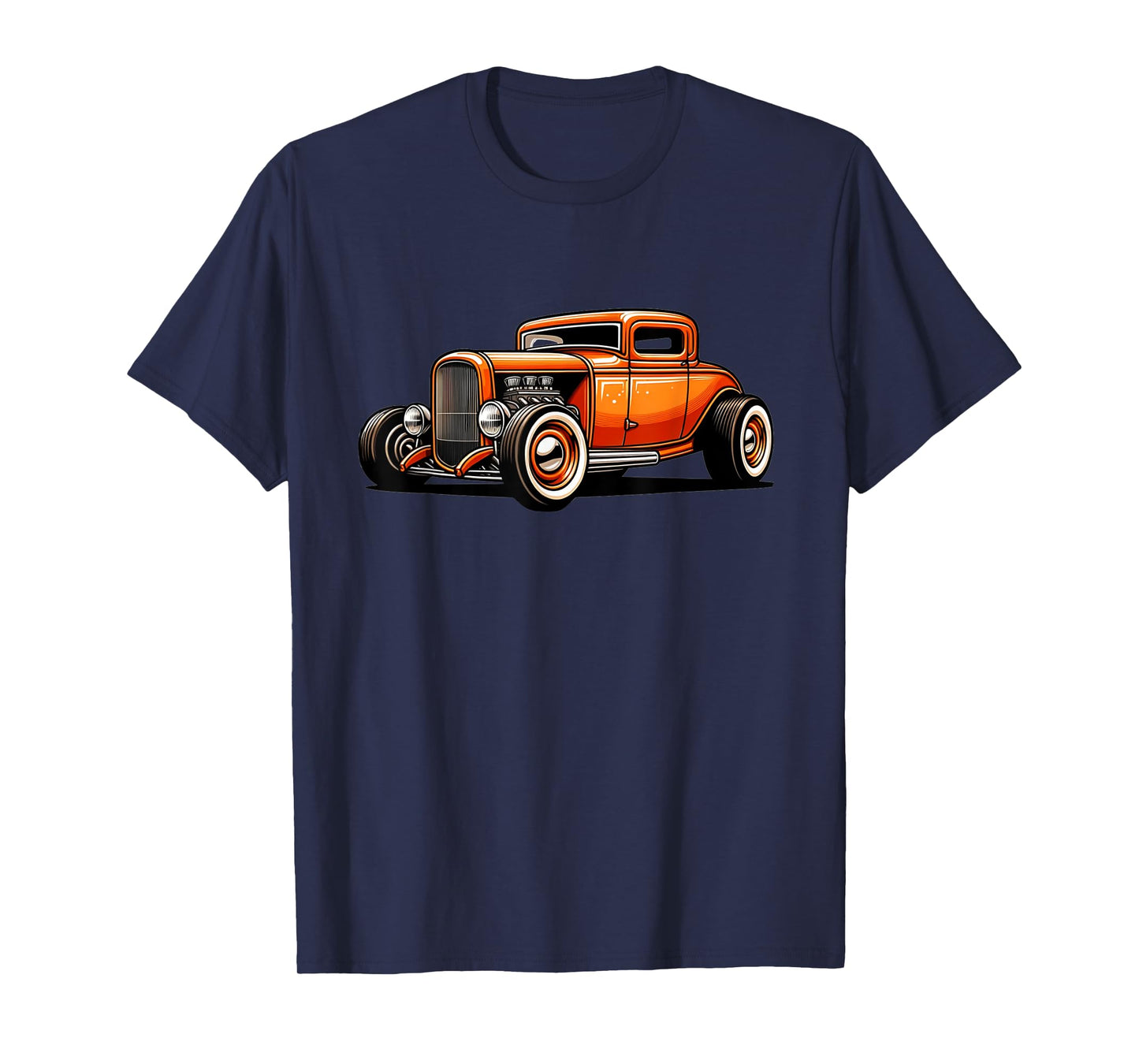 Classic Hot Rod Retro Vintage Custom Hotrod Car Illustration T-Shirt