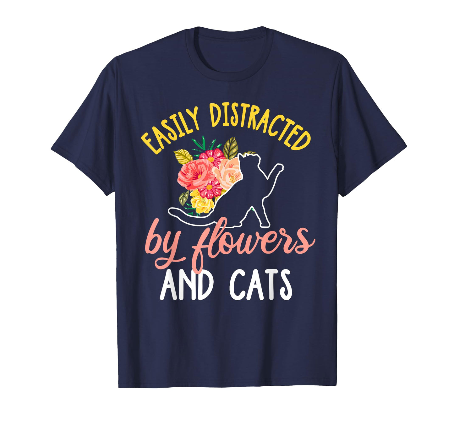 Florist Cat Shirt Funny Floral Designer Cat Lover Gift T-Shirt