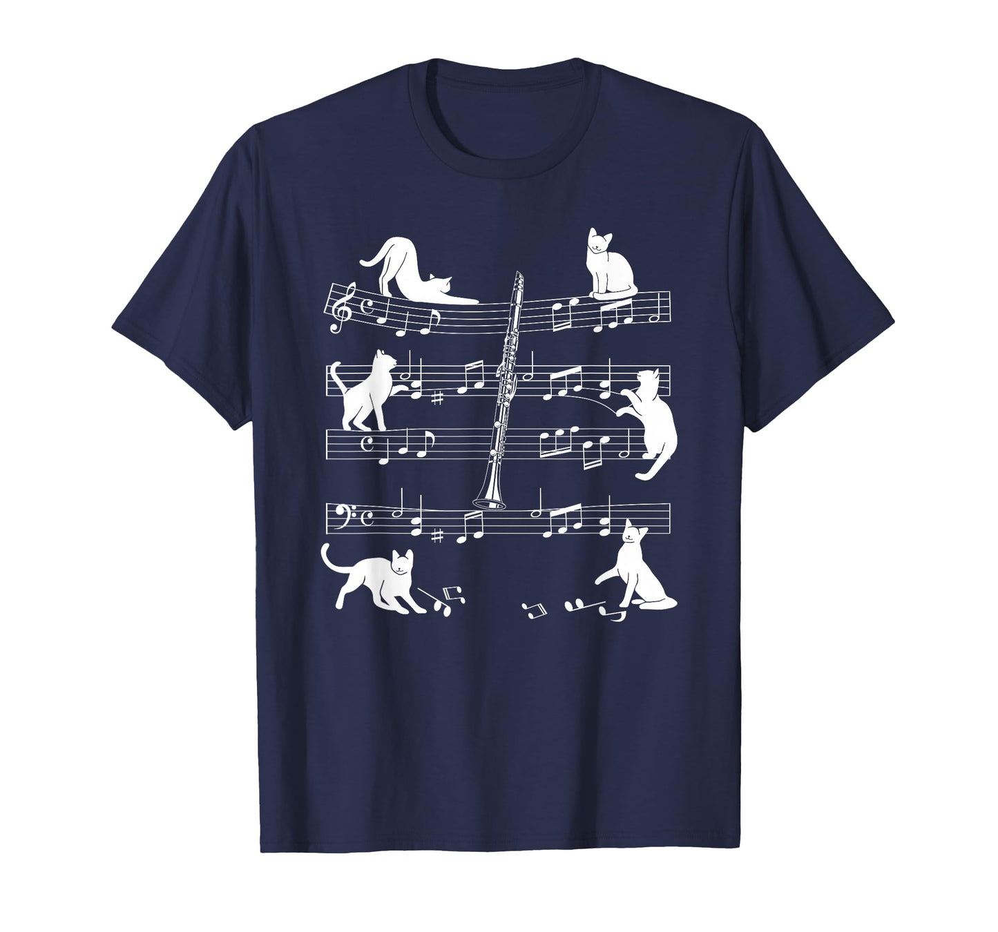 Clarinetist Cats for Cat Loving Clarinet Player T-Shirt
