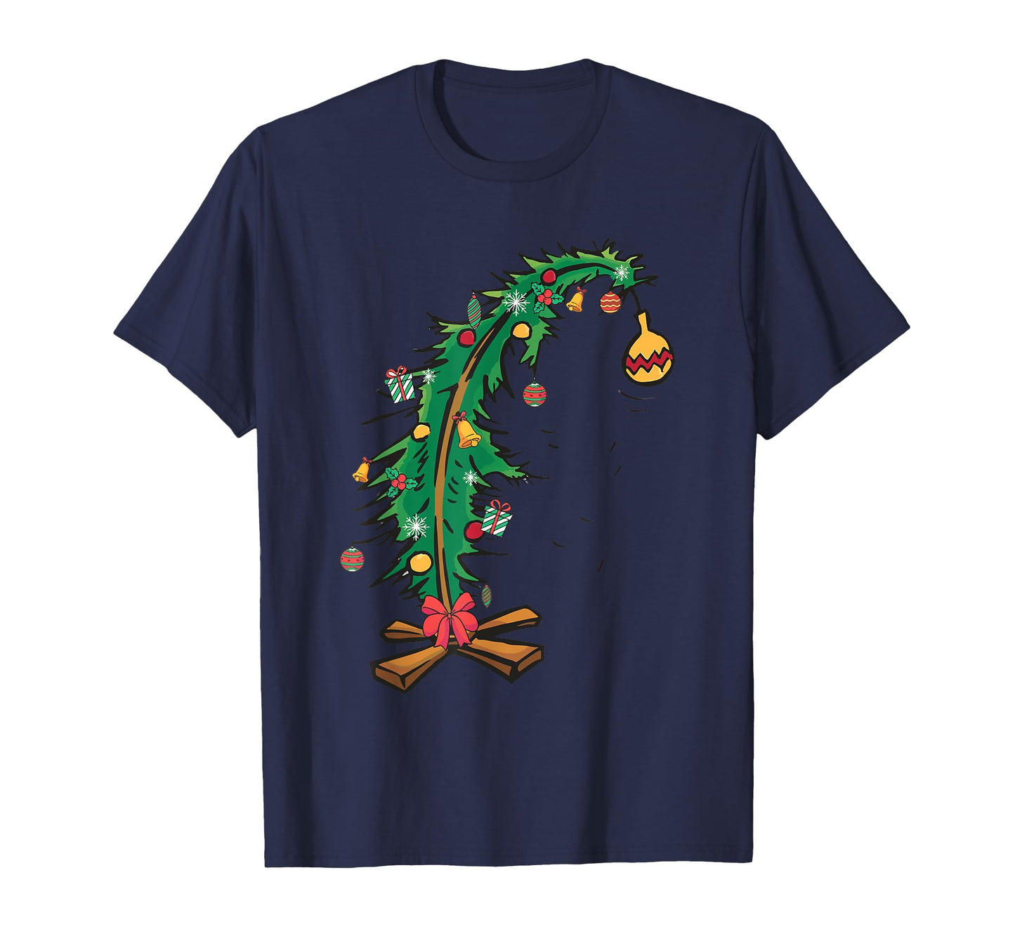 Christmas Tree With Led Light Pine Tree Xmas Light Camping T-Shirt