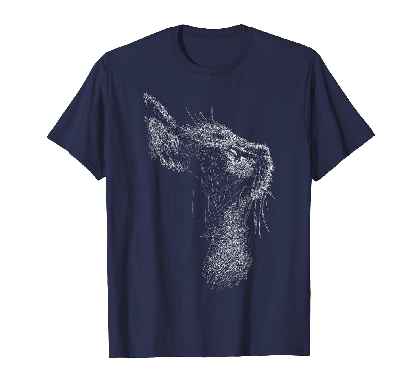 Cute Cat scribble art sketch for kitten lover Kitty cats T-Shirt for Men Women Girls Kids