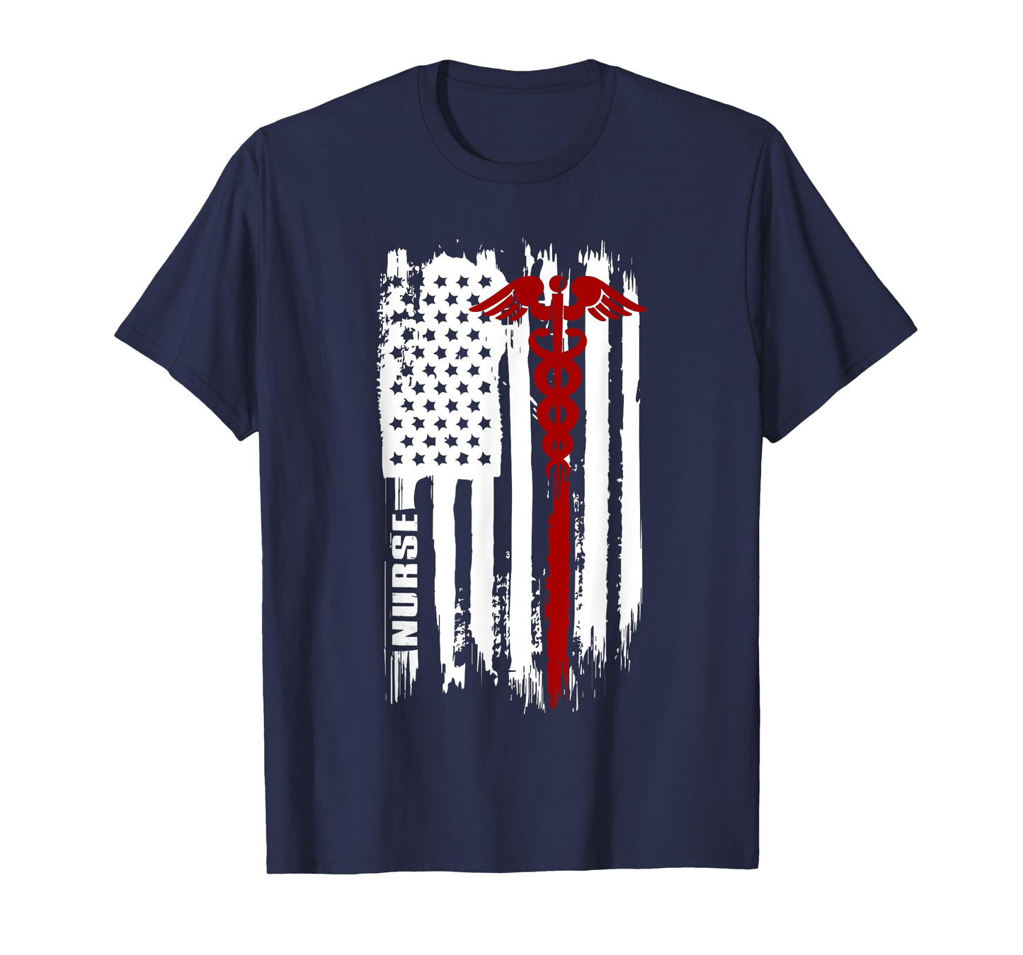American Flag Nurse | USA Nurses Gift T-Shirt
