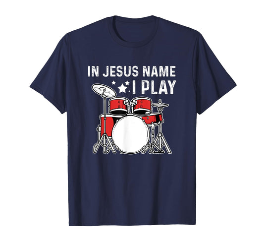 Drums Drummer Drumset Christian T-Shirt
