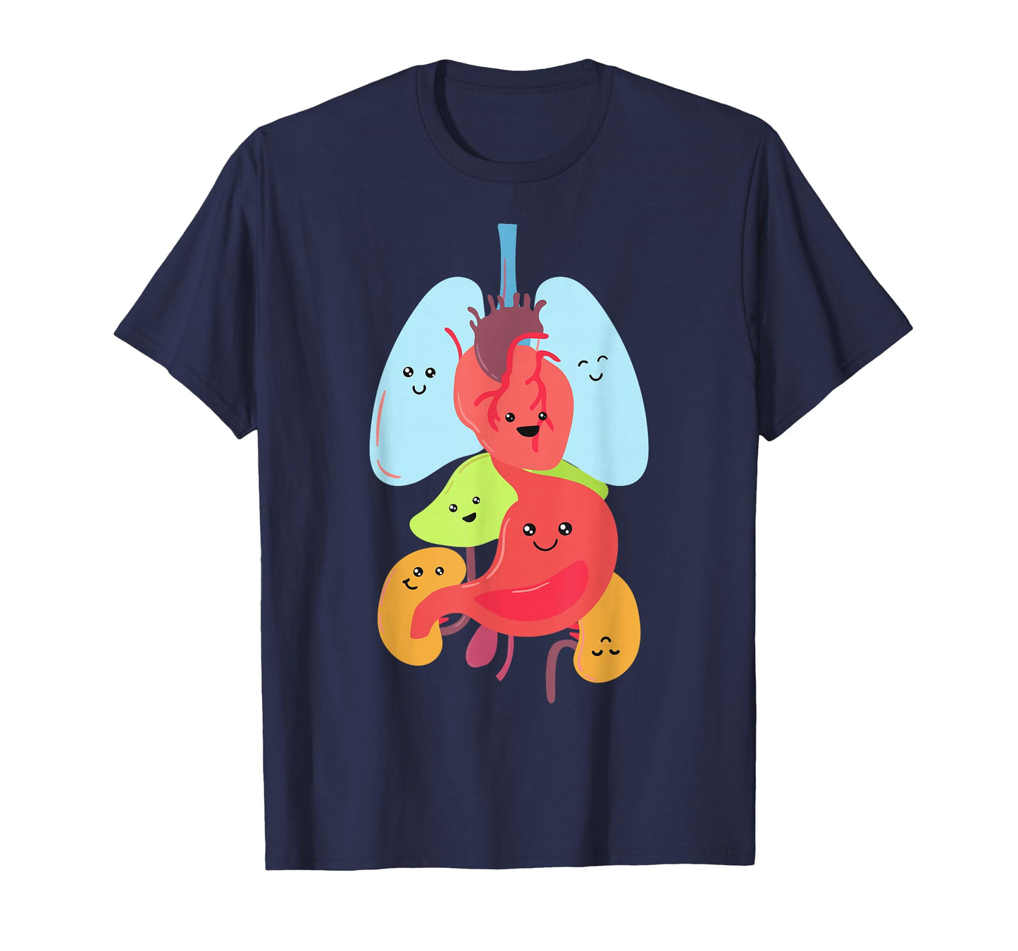 Cute Anatomy TShirt - Internal Organs Body Tee T-Shirt