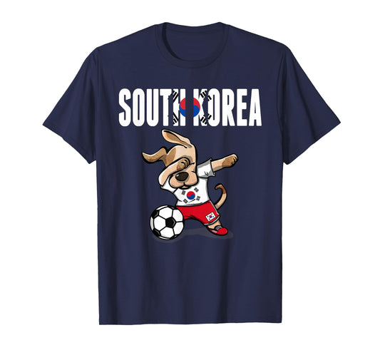 Dabbing Dog South Korea Soccer Fans Jersey Korean Football T-Shirt