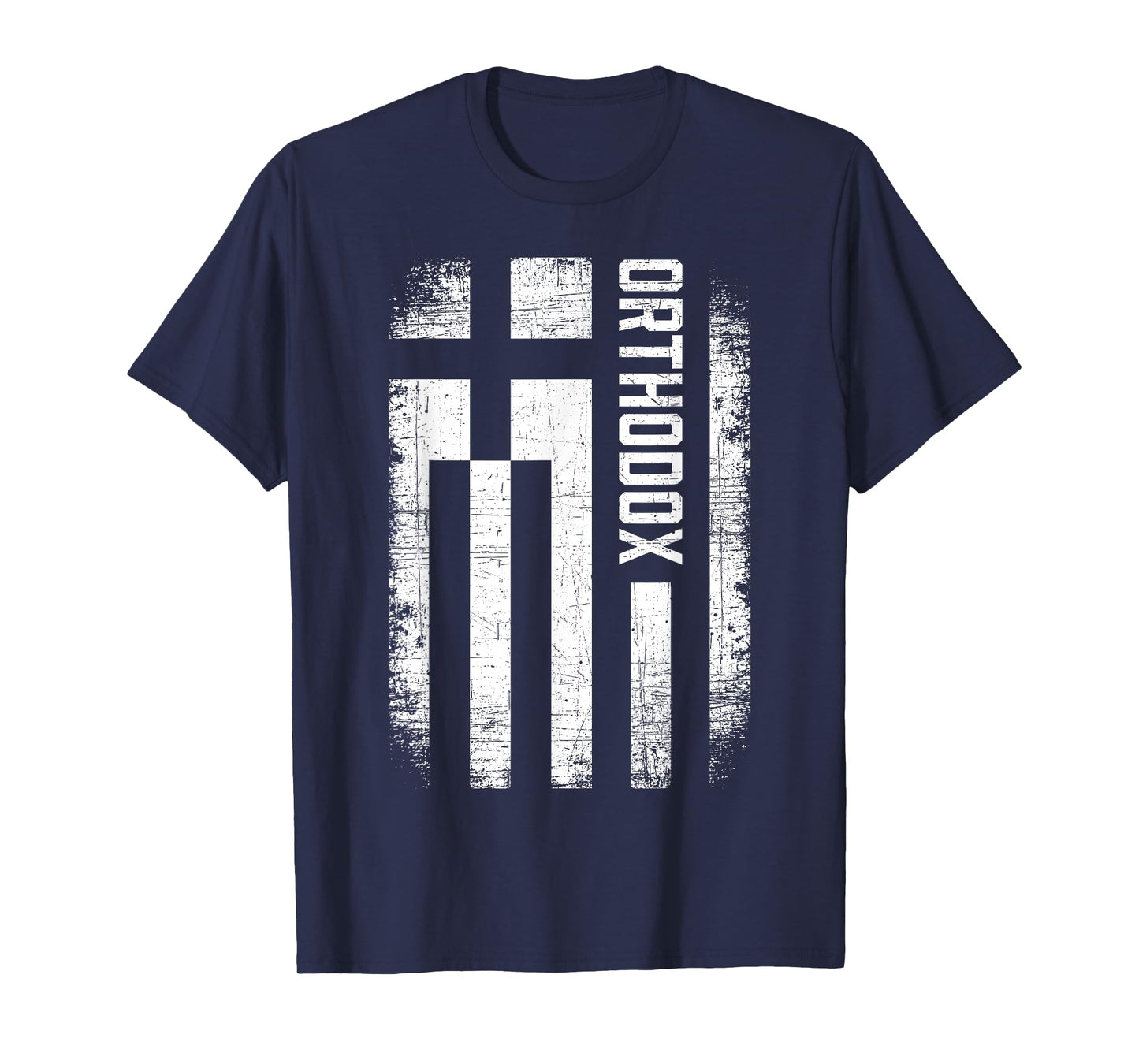 Greek Orthodox Church Retro Vintage Greece Flag Orthodox T-Shirt