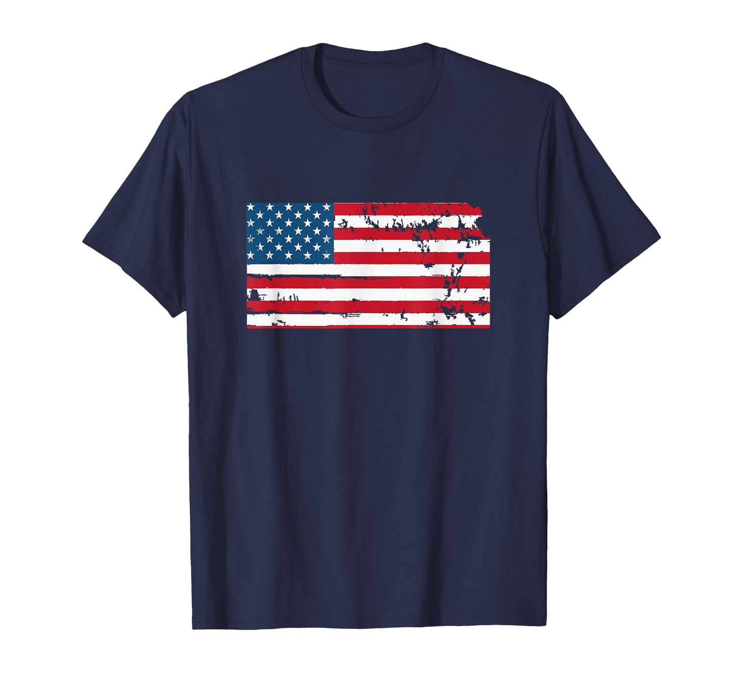 State of Kansas Patriotic USA Flag for Men Women Adults Kids T-Shirt