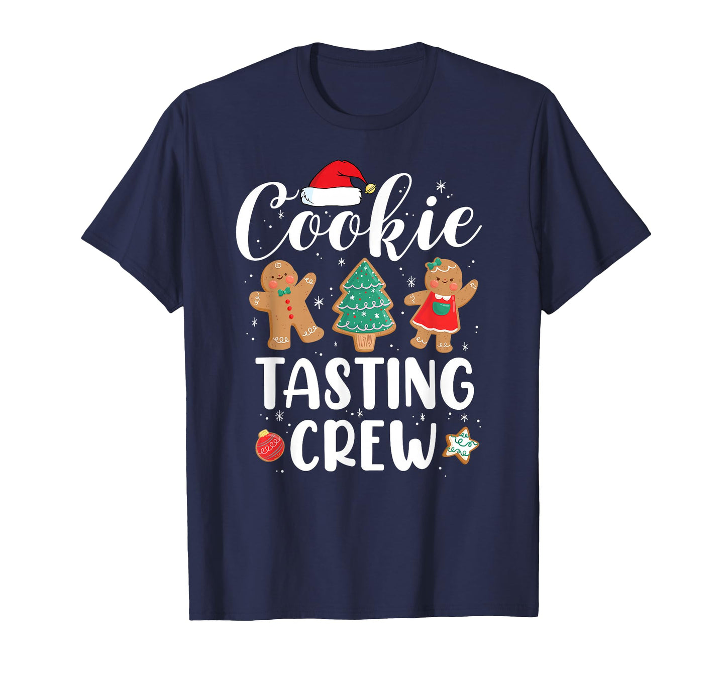 Cookie Tasting Crew Funny Pajamas Family Xmas Christmas T-Shirt