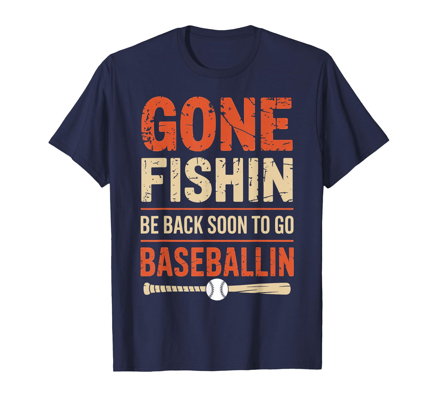 Funny Fishing and Baseball Outdoor T-Shirt