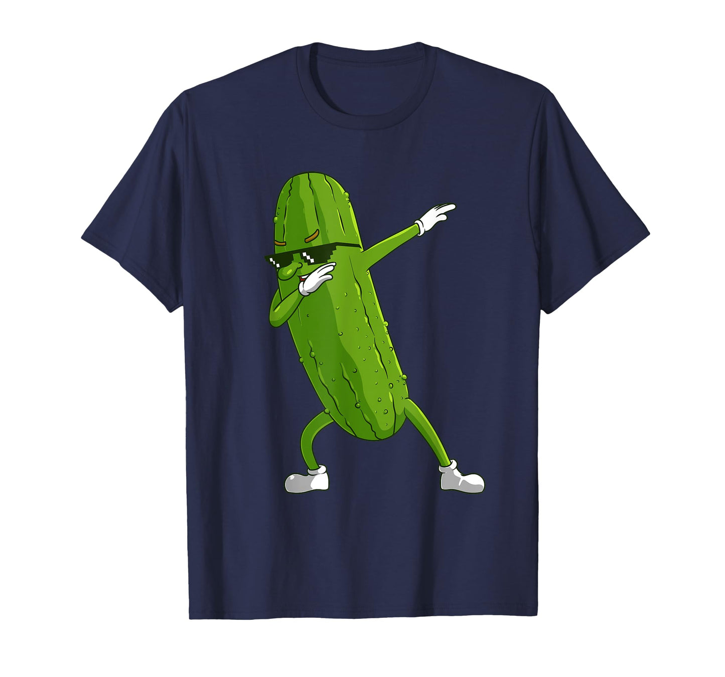 Funny Dabbing Pickle Gift | Cute Dancing Cucumber Men Women T-Shirt