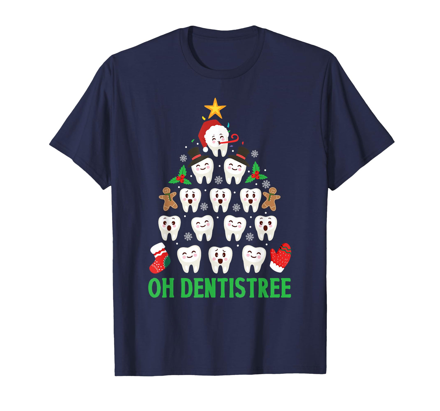 Christmas Dentist Shirt Oh Dentistree Funny Xmas Dental T-Shirt