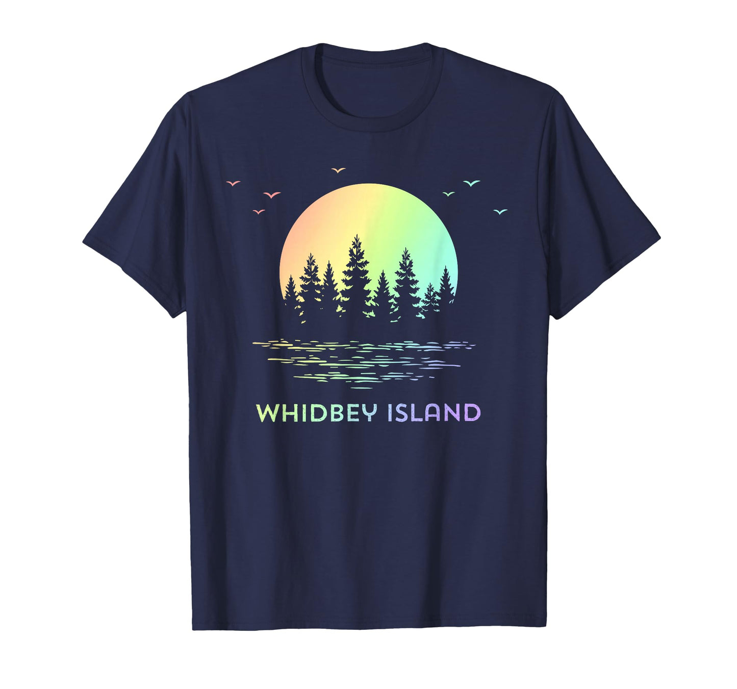 Whidbey Island Washington Sunset Design Nature T-Shirt