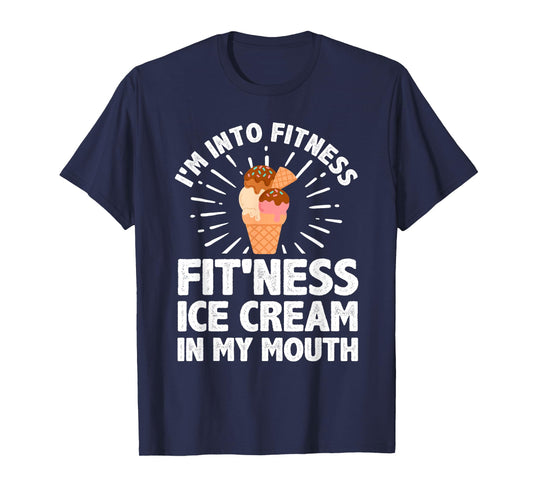 Cool Ice Cream For Men Women Ice Cream Cone Lover Dessert T-Shirt