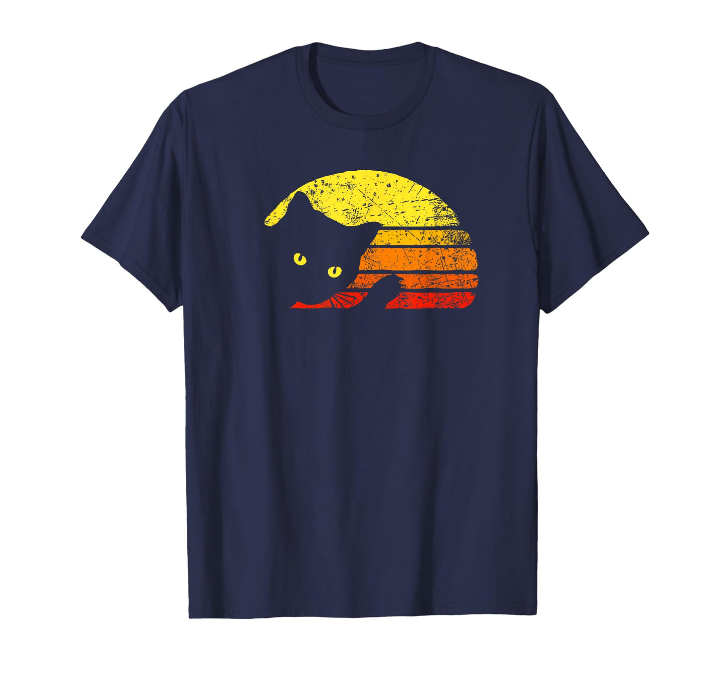 Vintage Cat Lover Sunset Retro Style Cats T-Shirt