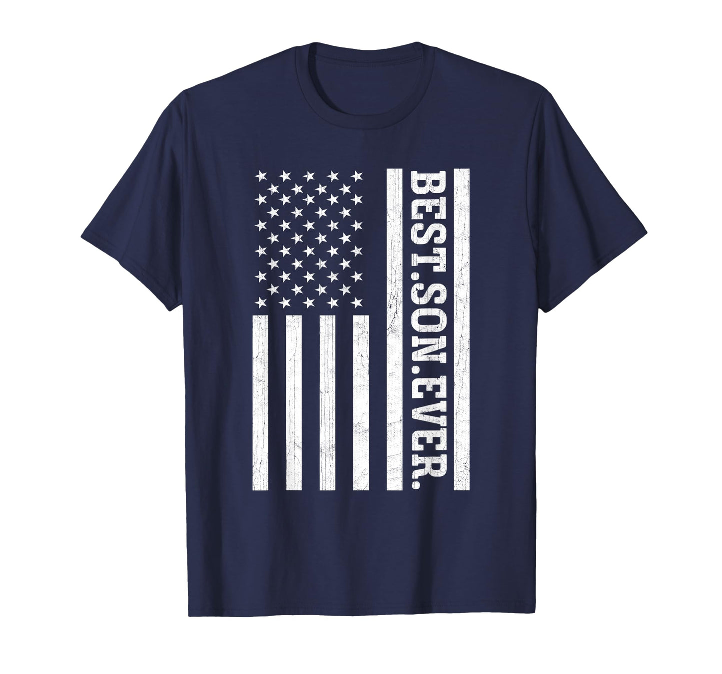 Best Son Ever US American Flag Son Vintage T-Shirt