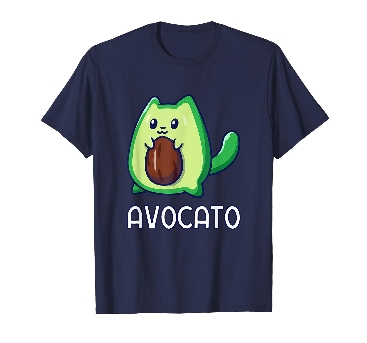 Avogato Avocado Cat Vegan T-Shirt
