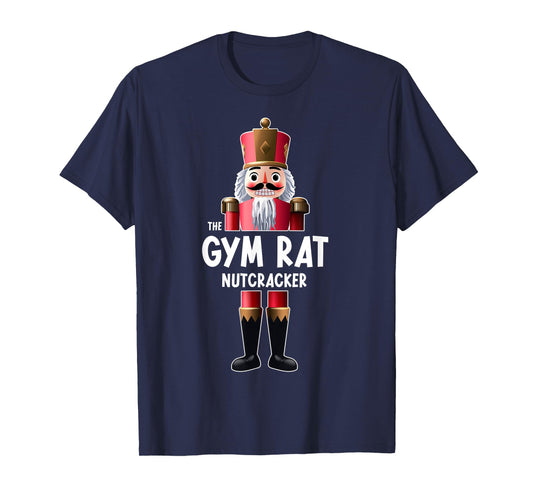 Christmas Party Family Matching Tee New Year Xmas Gym Rat Nutcracker Christmas Workout Gym Humor T-Shirt
