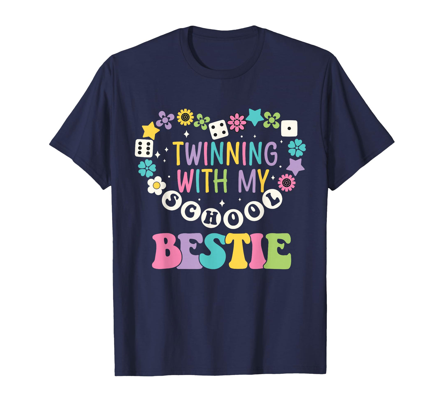 Twin Day Friends School Twinning with My Bestie Matching T-Shirt