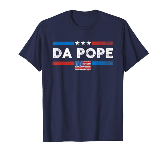 Da Pope Cardinal Robert Prevost Pope Leo XIV 2025 US Flag T-Shirt