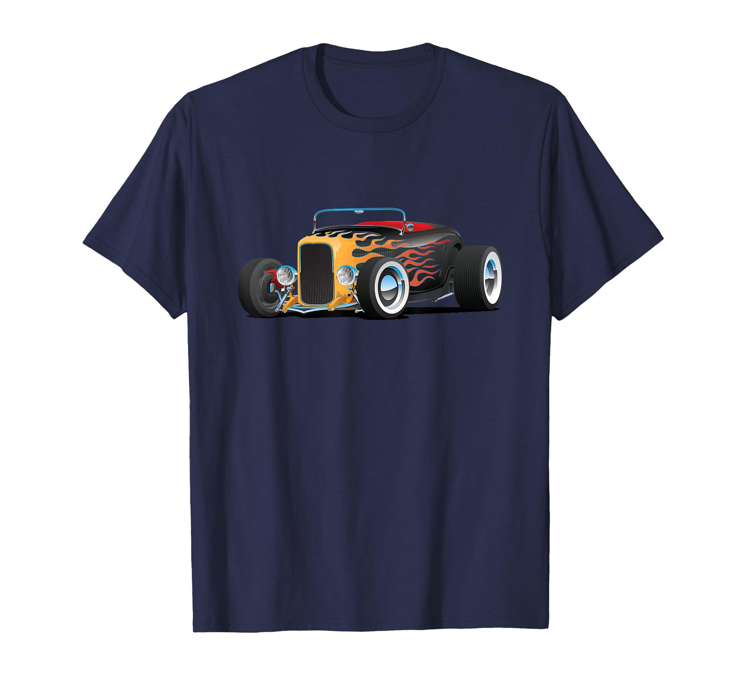 Classic Retro Vintage Custom Hotrod Car Illustration T-Shirt