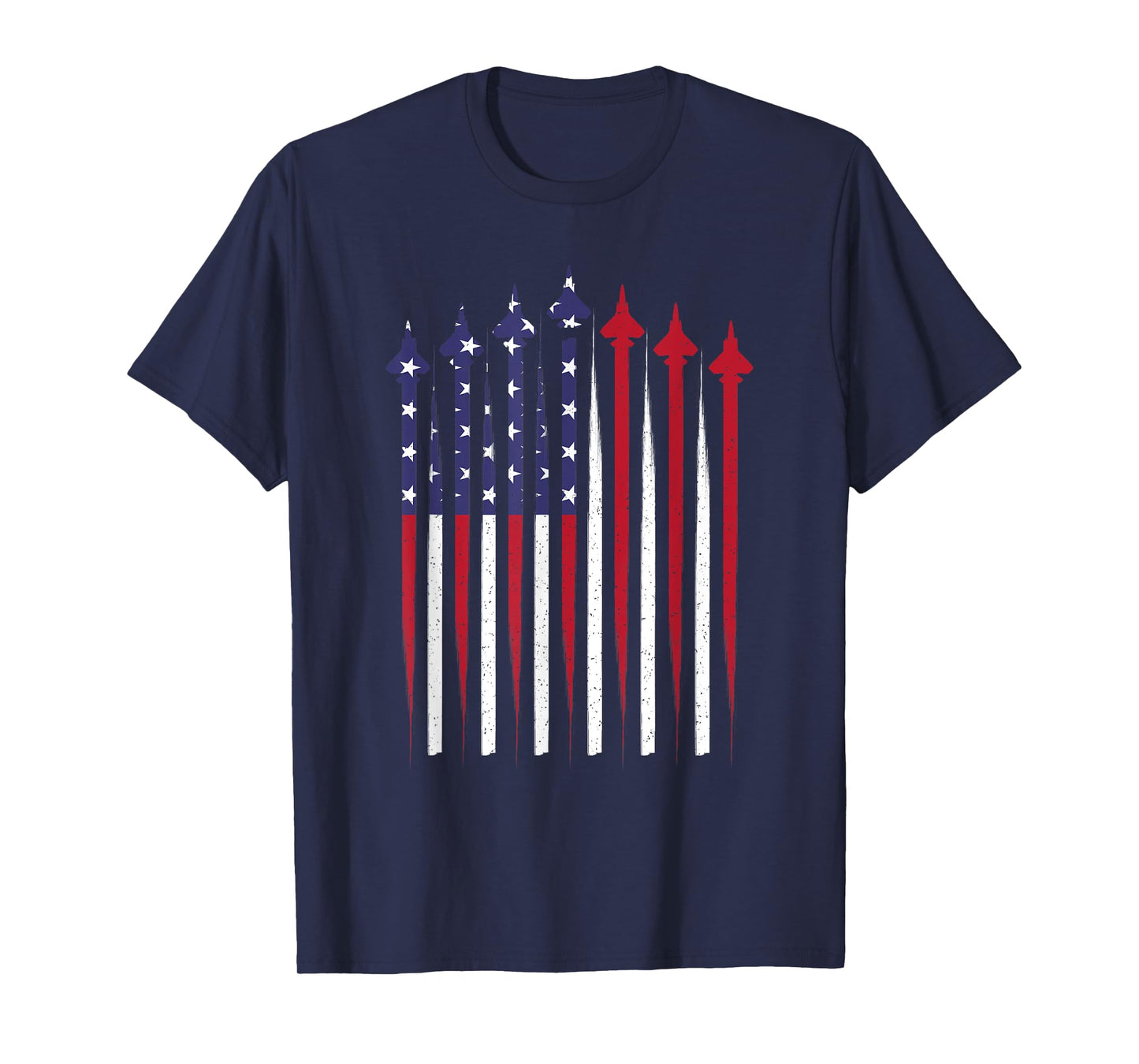 4th Of July Patriotic American Flag Jet Aviator USA Men Boys T-Shirt
