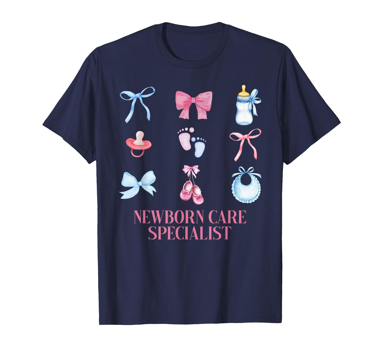 Coquette NCS Newborn Care Specialist Mother Baby Nurse T-Shirt