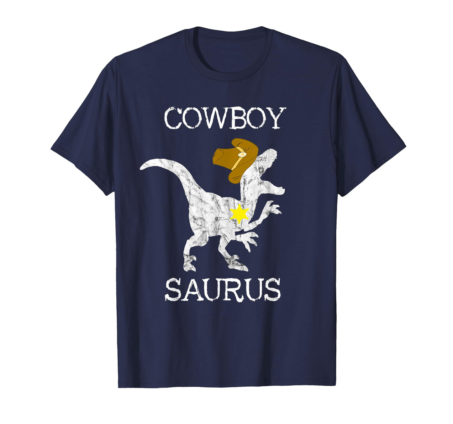 Cowboy Saurus Wild West Sheriff Rancher T Rex Dinosaur Shirt T-Shirt