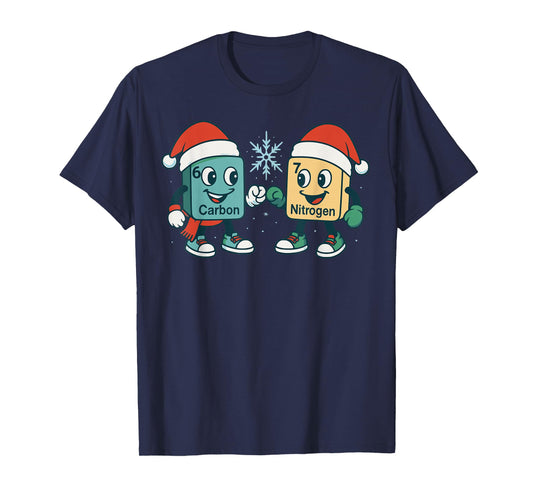 67 Christmas Meme 6 7 Science Carbon Nitrogen Periodic Table T-Shirt