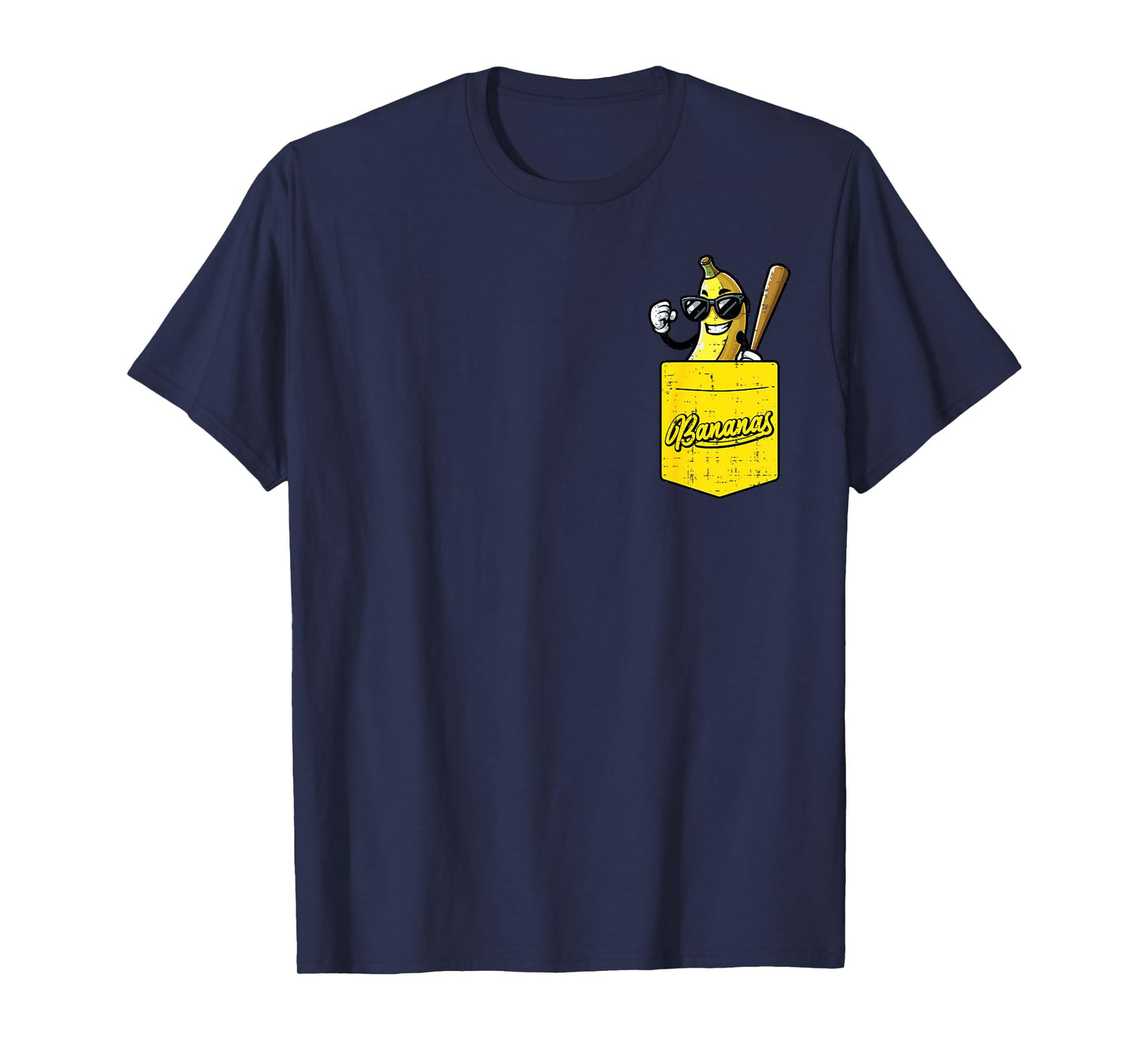Banana Pocket Fruit Men Boys Kids Women T-Shirt