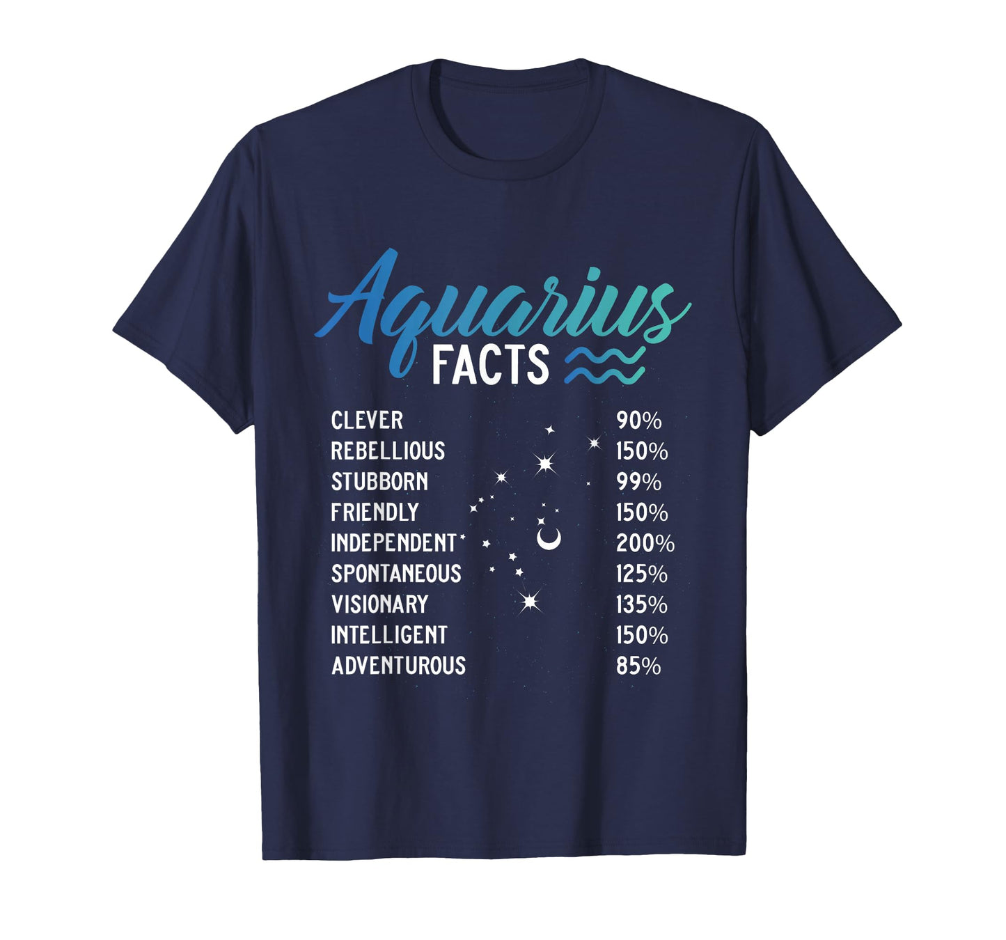 Aquarius Facts February Birthday Zodiac Gifts Aquarious Girl T-Shirt