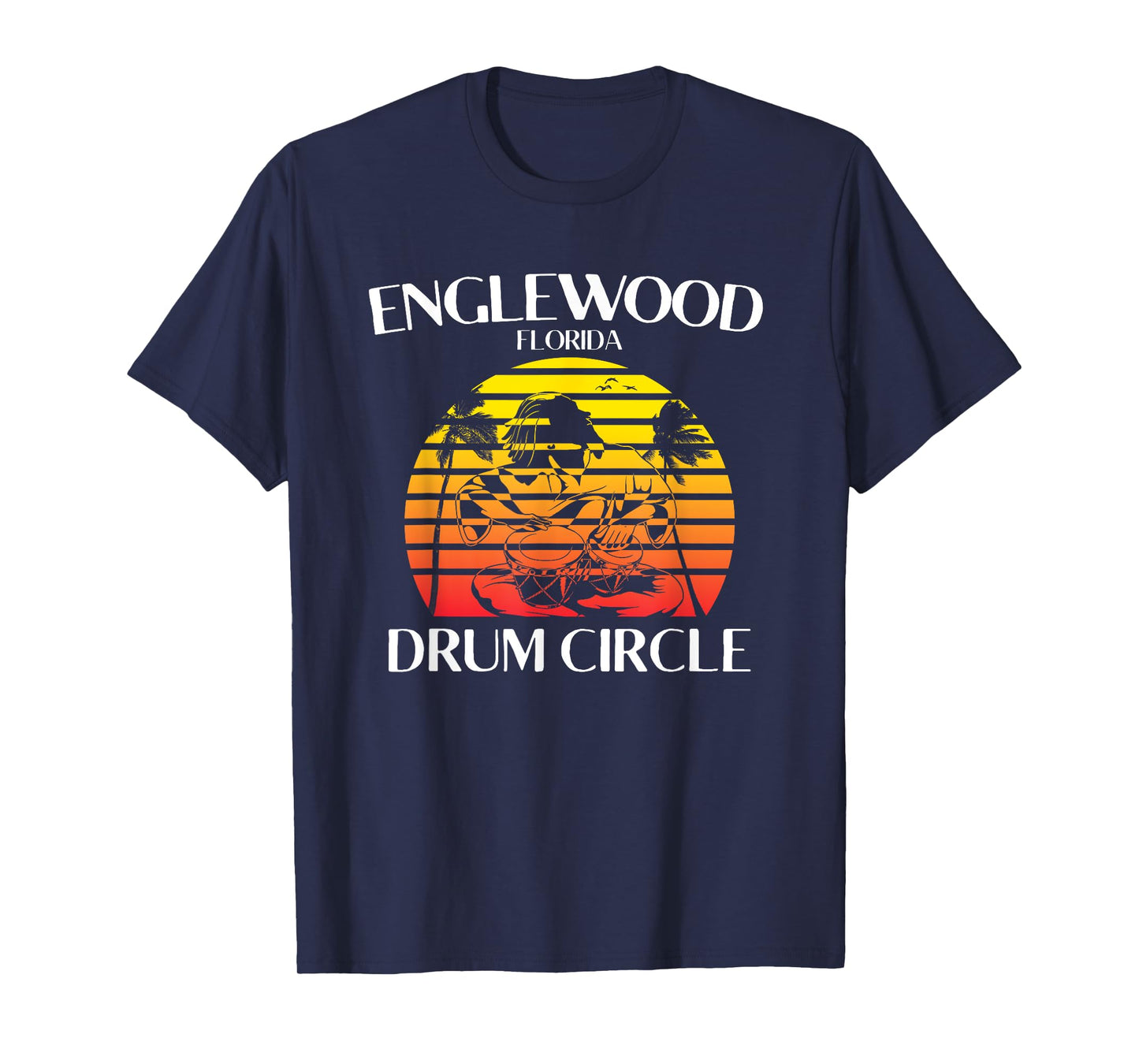 Englewood Florida Drum Circle Drummer T-Shirt