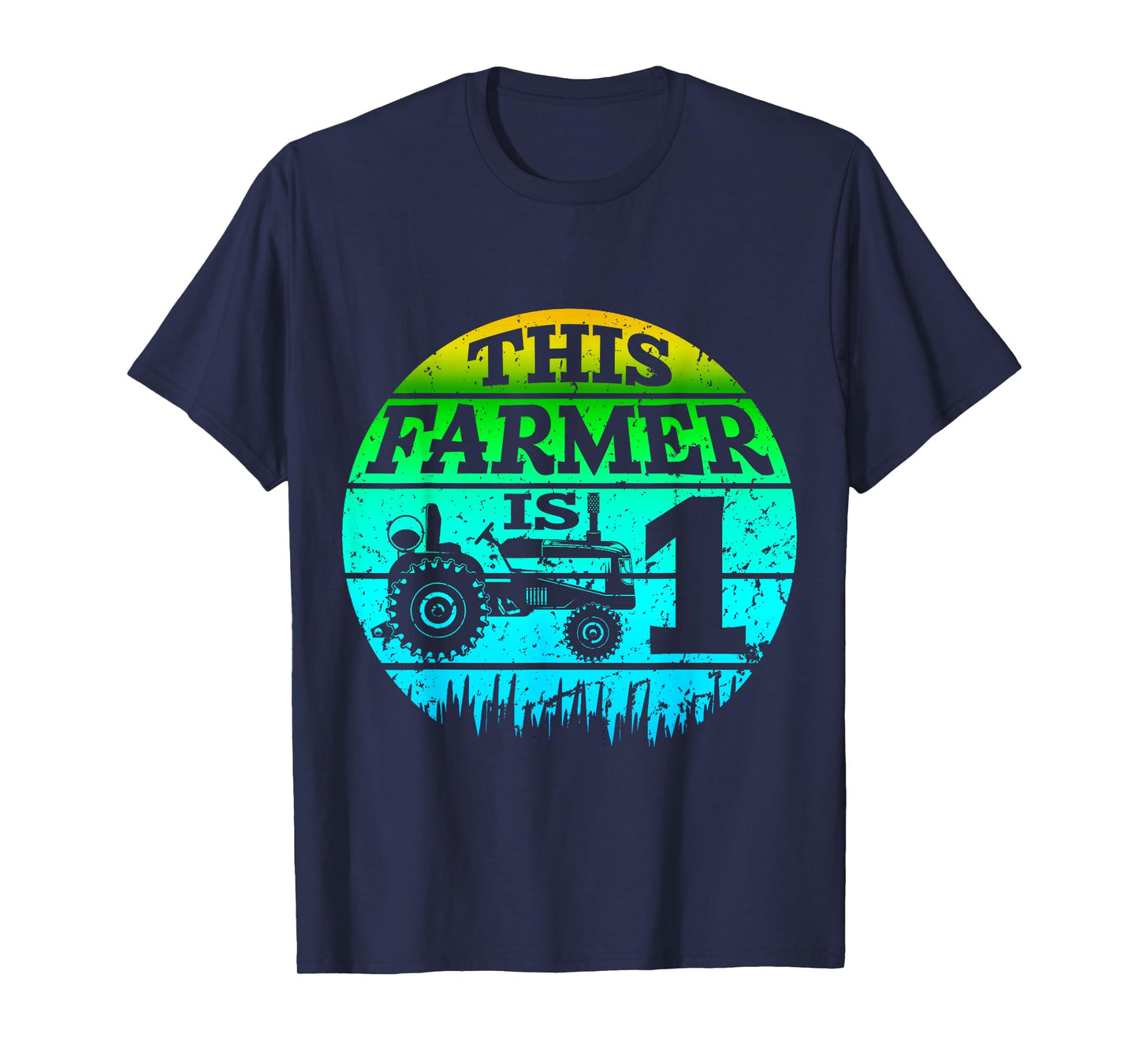 1st Birthday Farmer 1 Year Old Farm Truck Tractor Party T-Shirt
