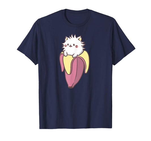 Banana Cat Funny Kawaii Bananya Gift Bday T-Shirt