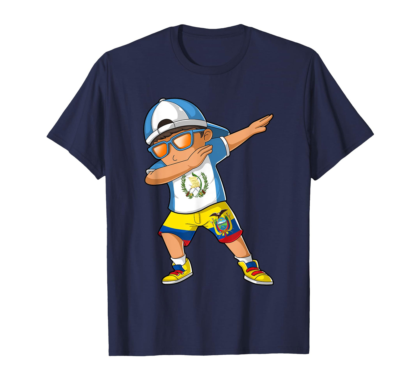 Half Guatemalan Half Ecuadorian Boy Guatemala Flag T-Shirt