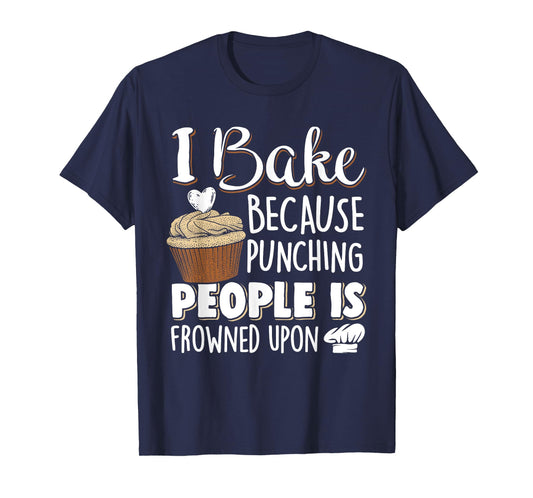 Baking Lover Punching People - Baker & Cupcake T-Shirt Small