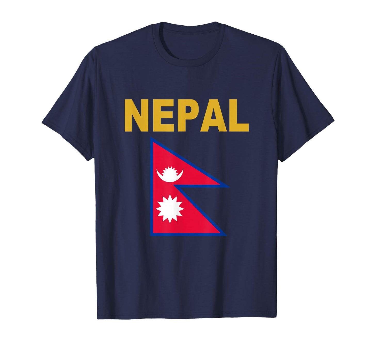 Nepal Flag T-Shirt Cool Nepalese Flags Gift Top Tee T-Shirt