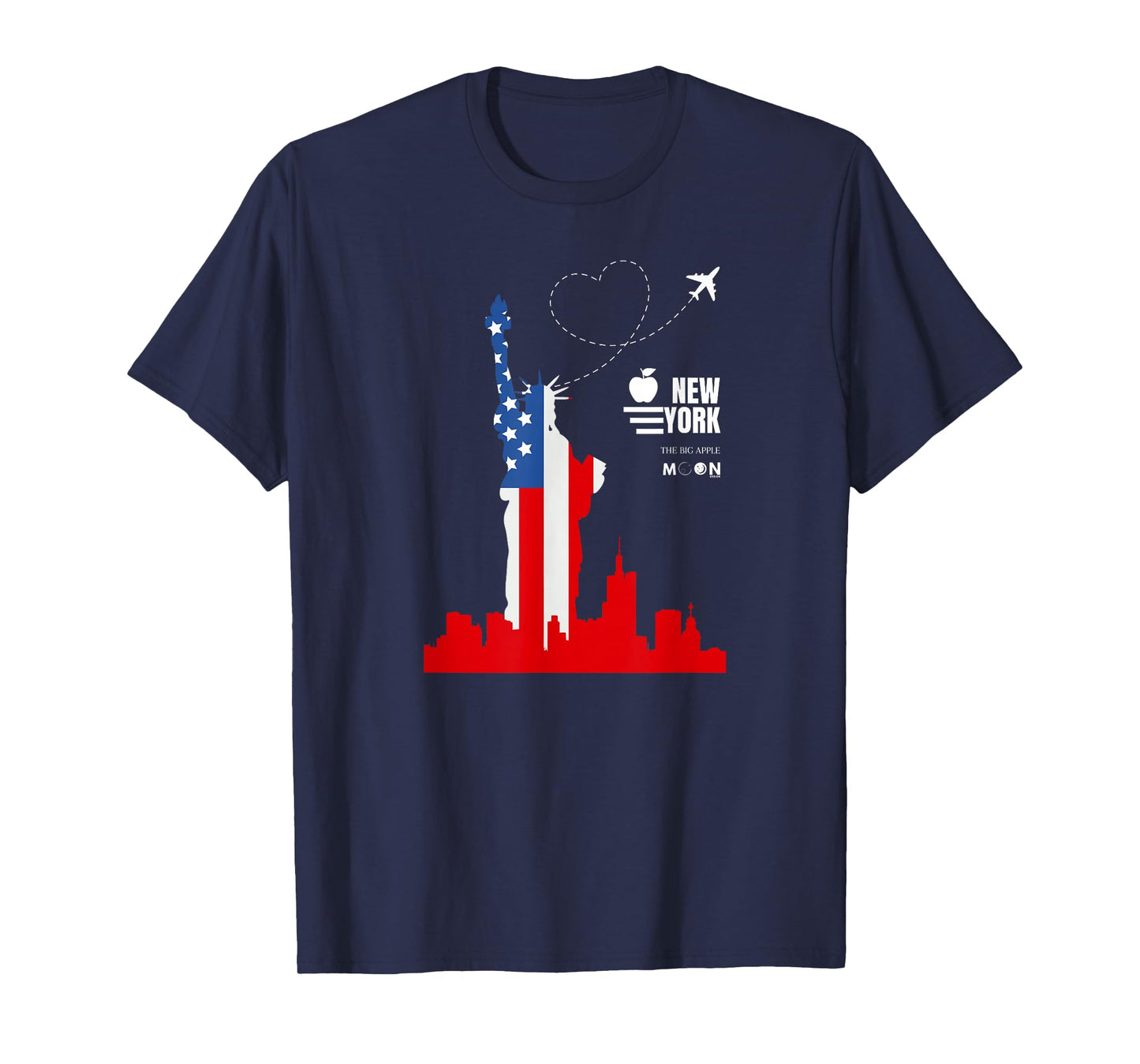 New York City Graphics I Love NY NYC Statue of Liberty T-Shirt