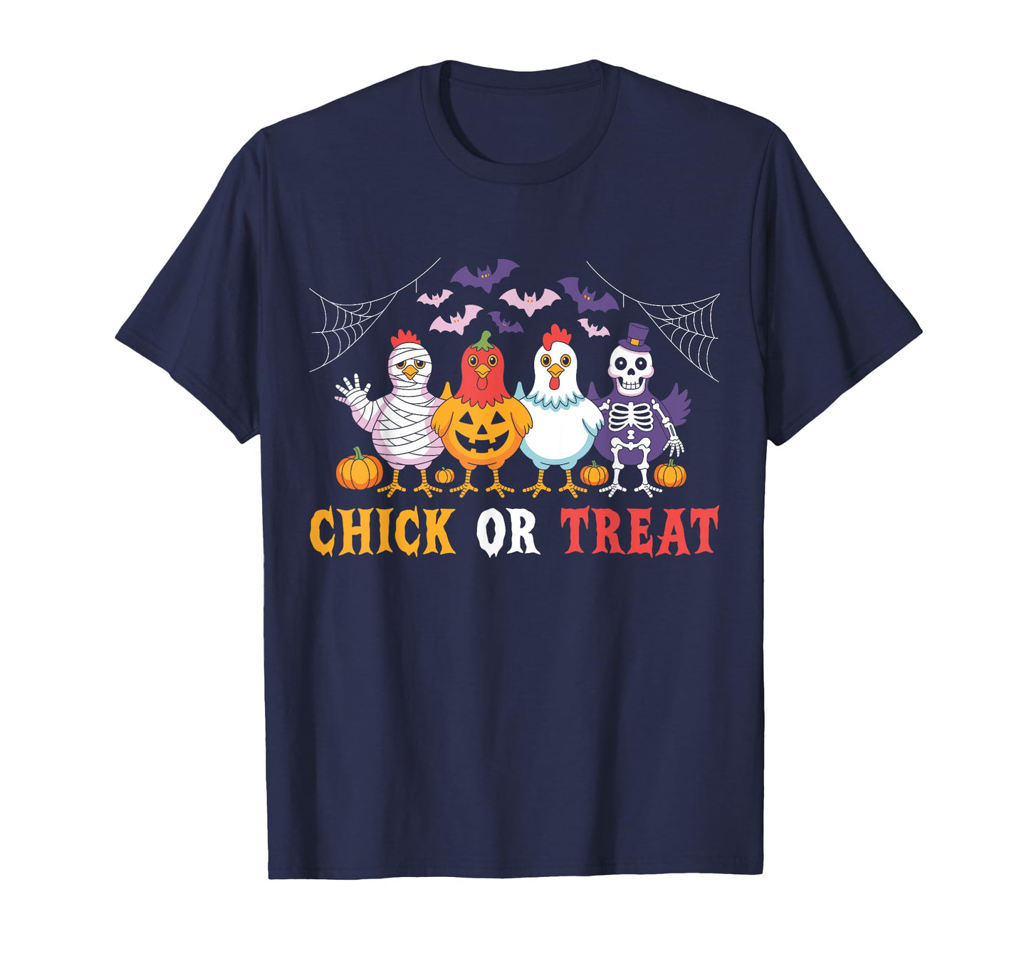 Chicken Chick Or Treat Funny Halloween Costume Farmer T-Shirt