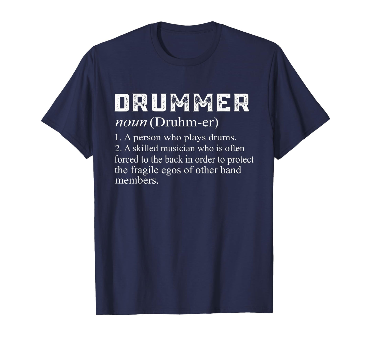 Drummer Definition Funny Rock Drumming Music T-Shirt