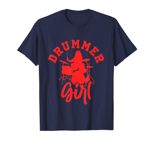 Drummer Girl Drums Drummer Player T-Shirt